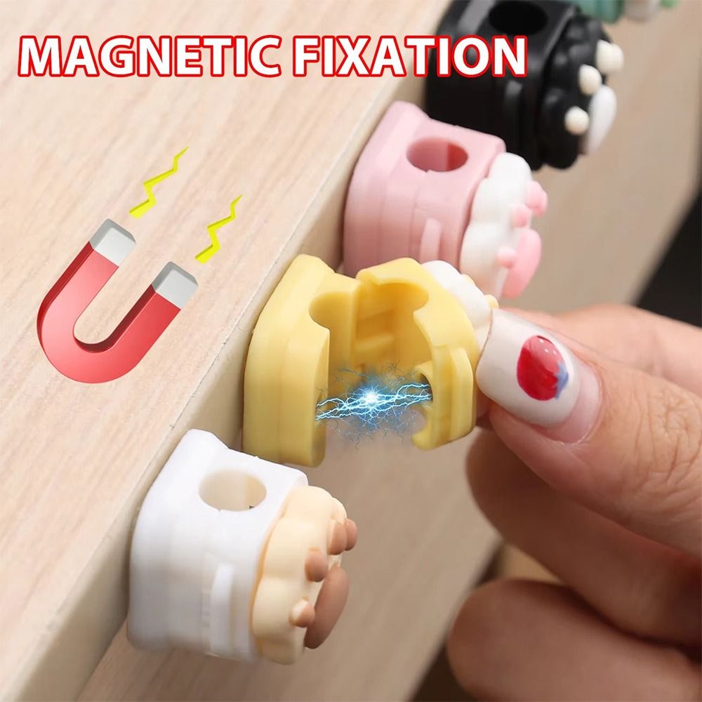 Magnetic Charging Cable - 5pcs Multi-functional Magnetic Desktop Cable Organizer