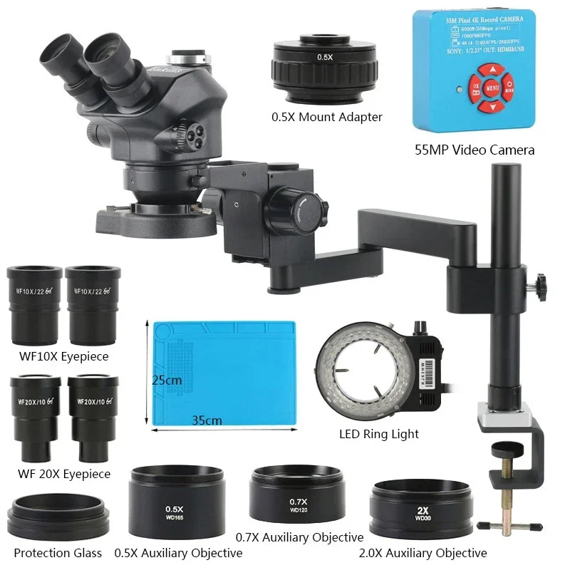 3.5X-200X Zoom Stereo Trinocul - Digital Magnifier Reading recensione e prezzo