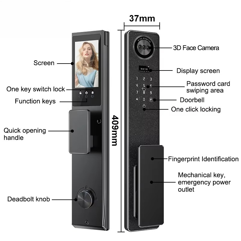 Tuya WiFi Smart Door Lock, Hom - Electronics & Gadgets Charging Gocable 8 In 1 Edc 100W Cable recensione e prezzo