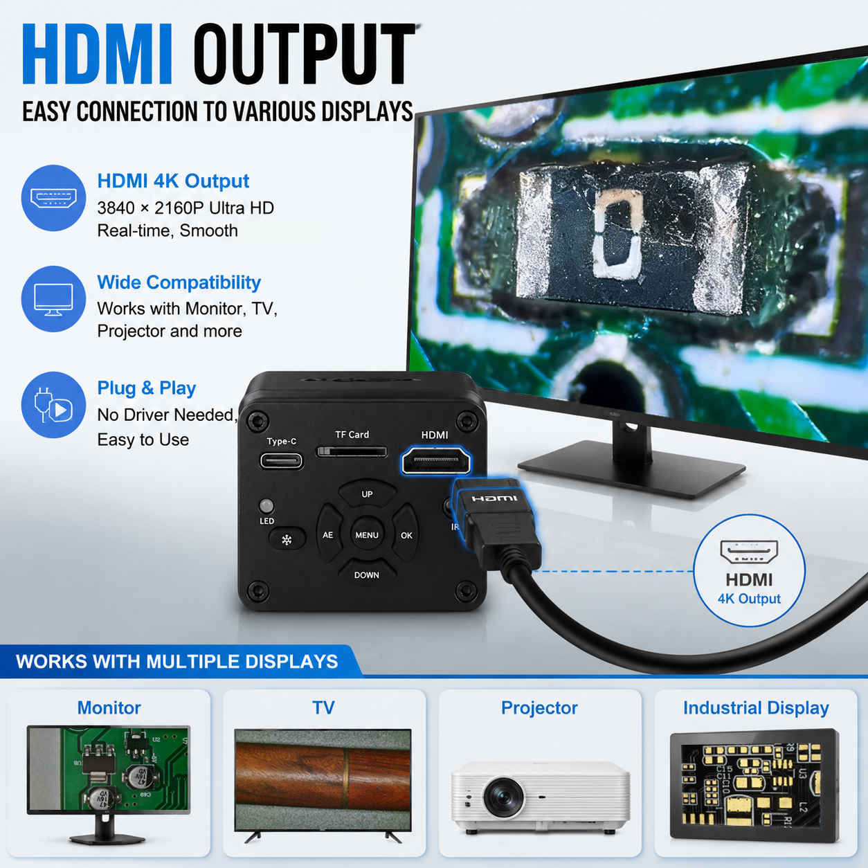 4K UHD Digital Microscope For  - Digital Magnifier Reading recensione e prezzo