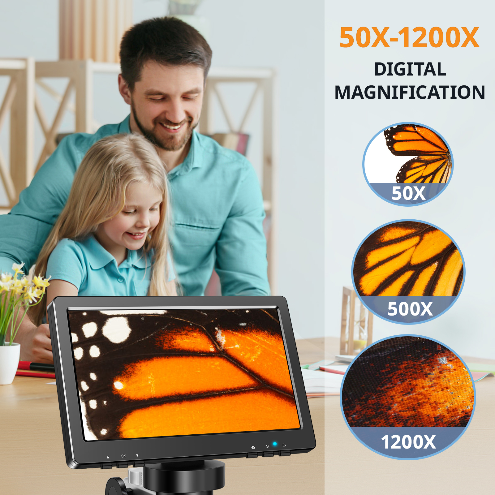 Hayve 7‘’ Digital Microscope 1 - Digital Magnifier Reading recensione e prezzo
