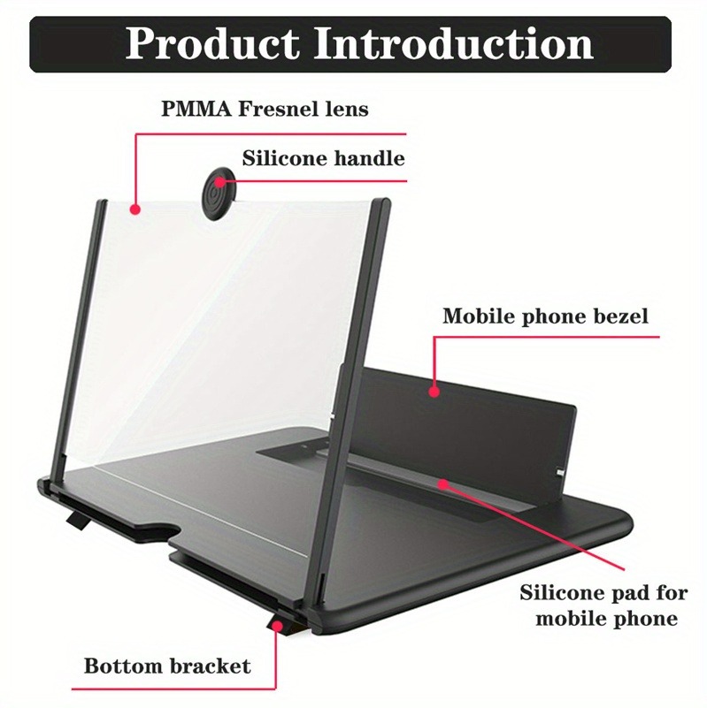 10/12 inch HD Mobile Phone Scr - Digital Magnifier Reading recensione e prezzo