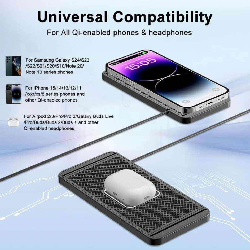 Car Wireless Charger Silicone  - Wireless Phone Charger Pad recensione e prezzo